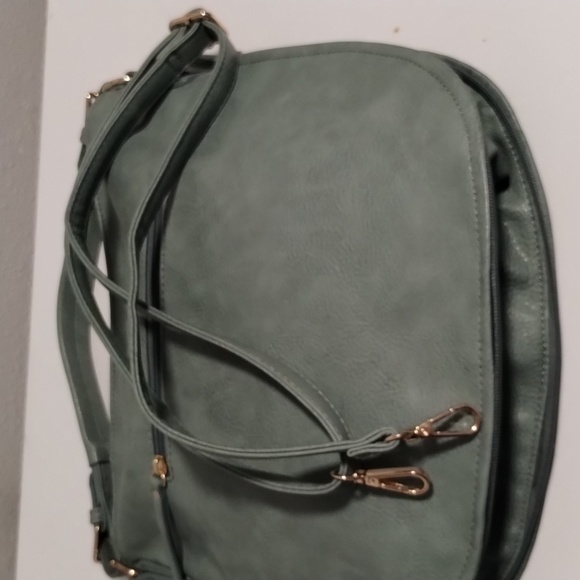 NWOT Wrangler Mint Green Hobo/Leather Shoulder Bag - Picture 6 of 10